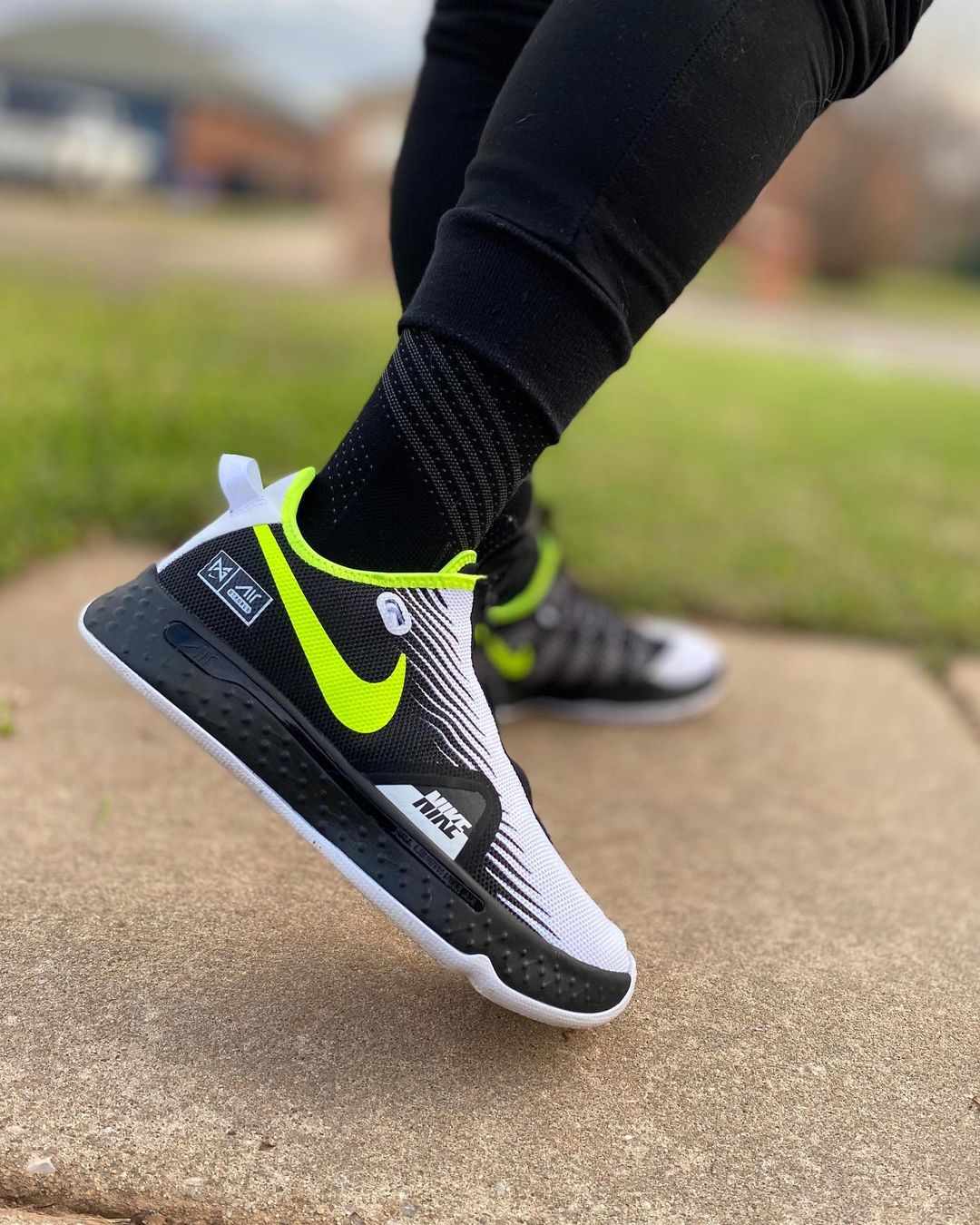 Nike By You iD PG 4 Black White Volt