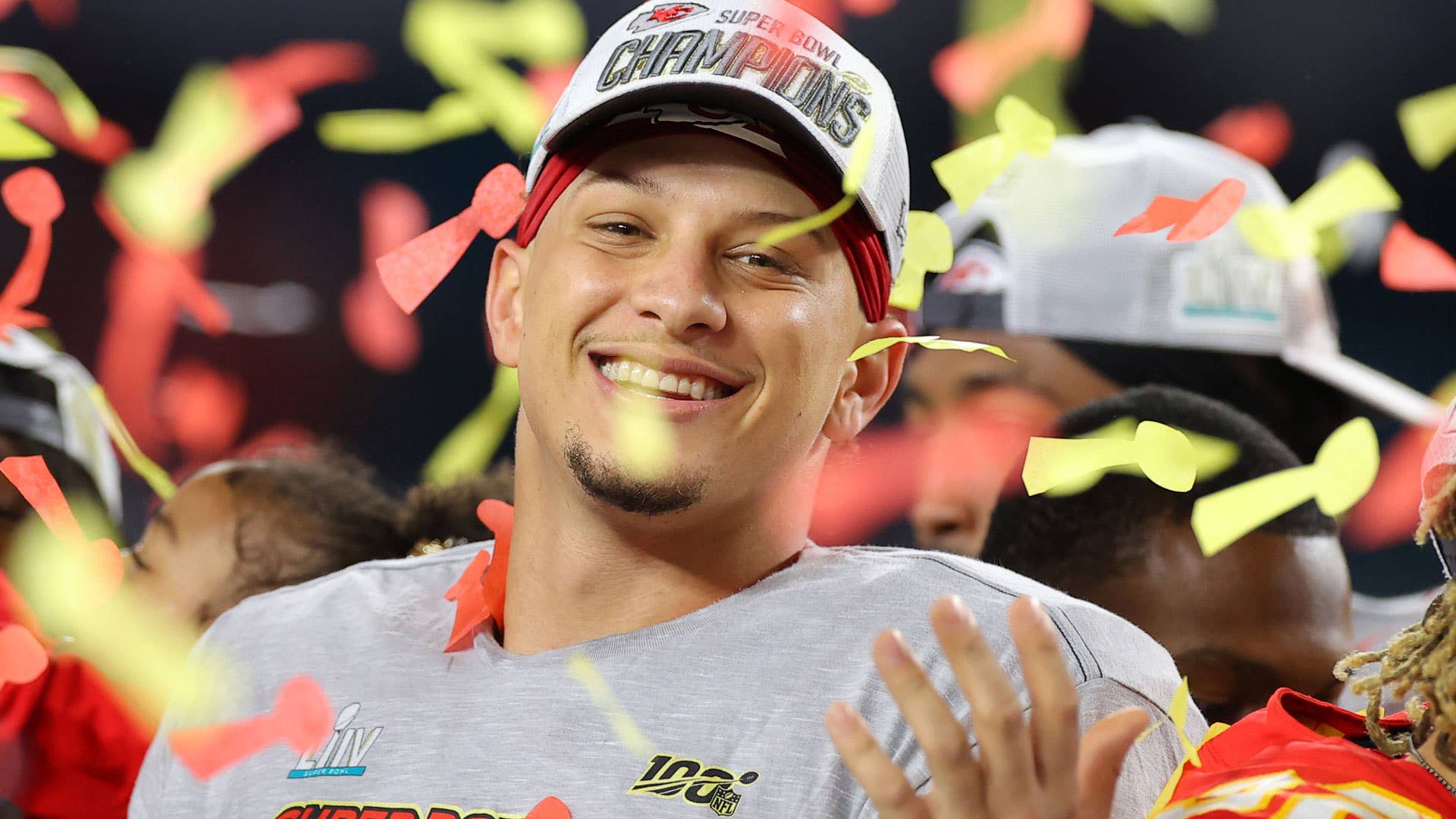 Pat Mahomes after the Chiefs won Super Bowl 54.