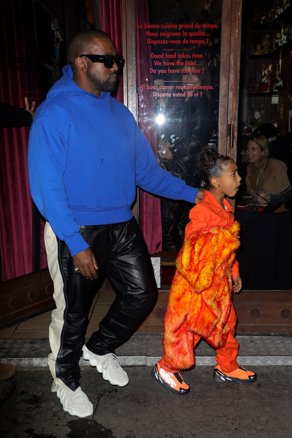 Kanye West Wearing a Yeezy Gap Perfect Hoodie