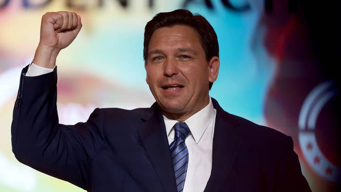 Florida Gov. Ron DeSantis speaks during the Turning Point USA Student Action Summit