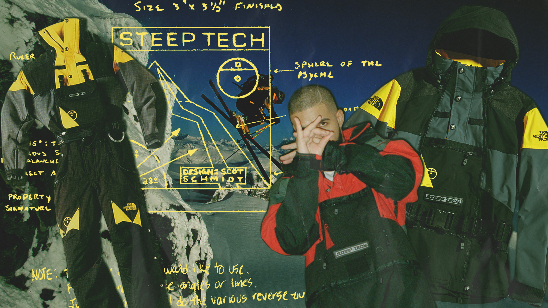 カラーレッドTHE NORTH FACE - STEEP TECH