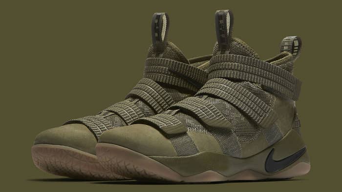 Nike LeBron Soldier 11 SFG Olive Release Date Main 897646 200