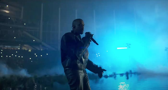 Kanye West during Donda 2 event