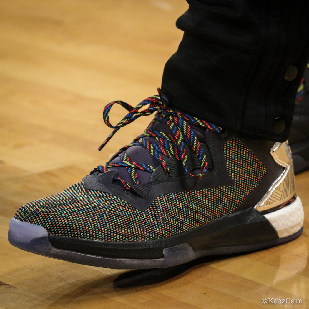 Bashaara Graves Wearing the &quot;Made in March&quot; adidas D Lillard 2