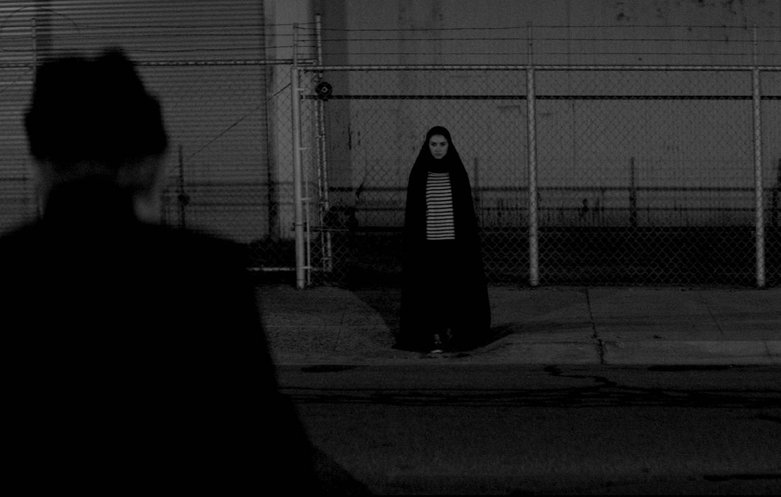 A girl walks home alone