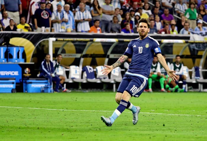 Messi Argentina Copa Semifinals 2016