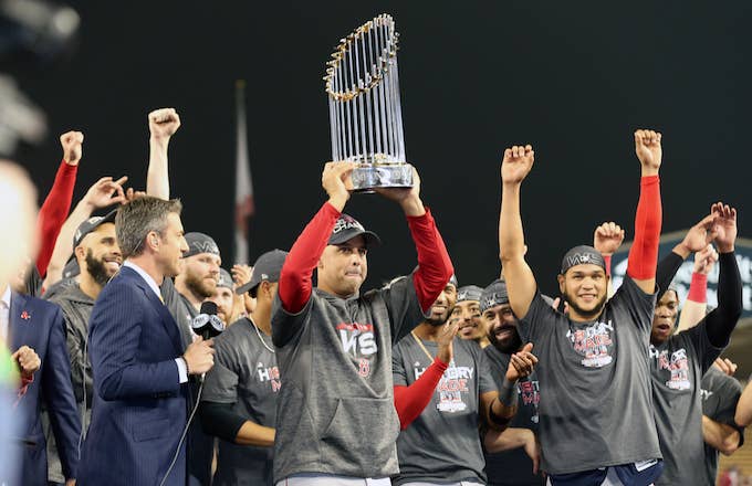 Alex Cora, Boston Red Sox World Series Champions