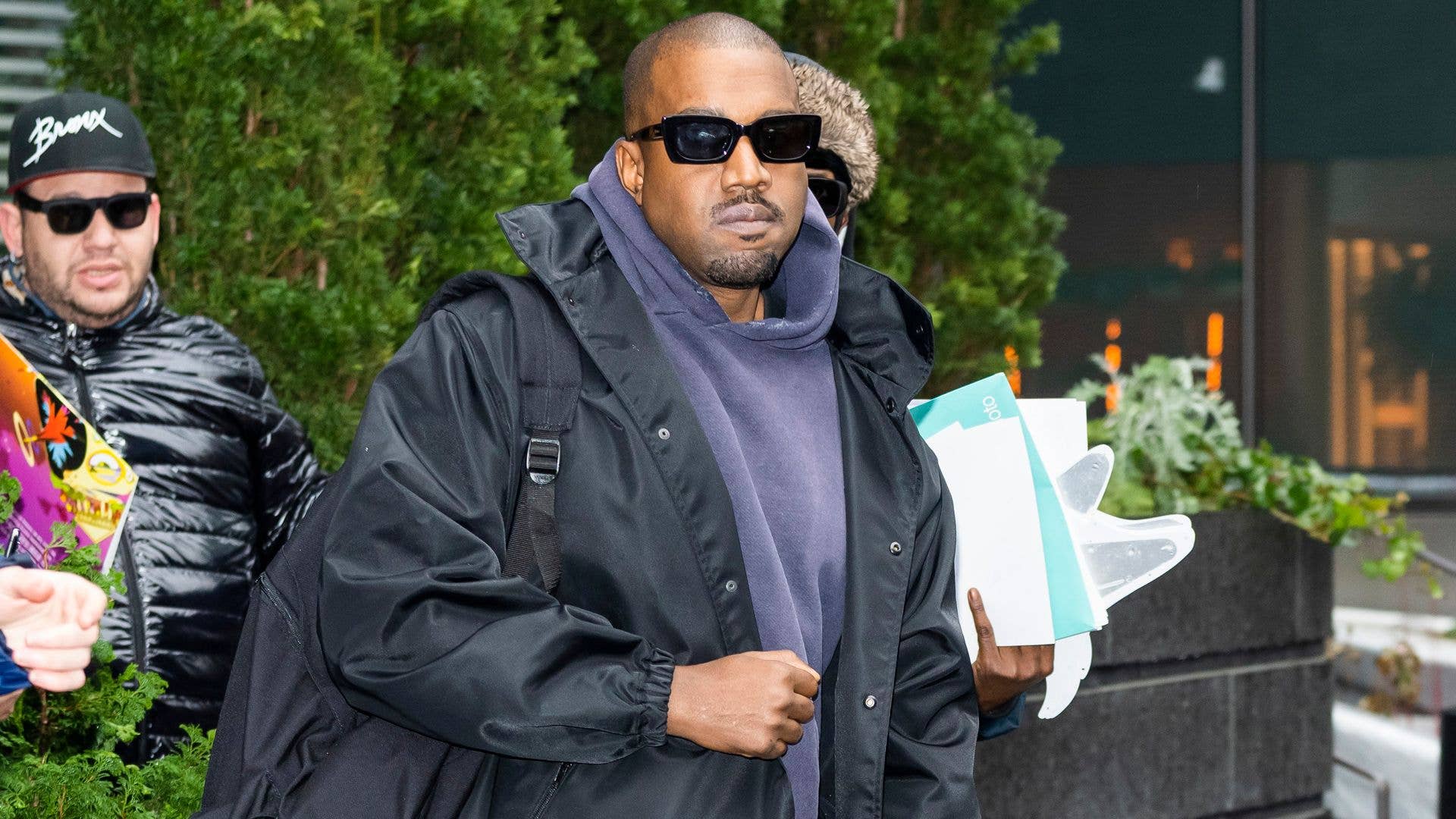 Kanye West is seen in Chelsea in January