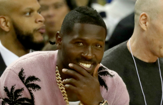 New Oakland Raiders wide receiver Antonio Brown