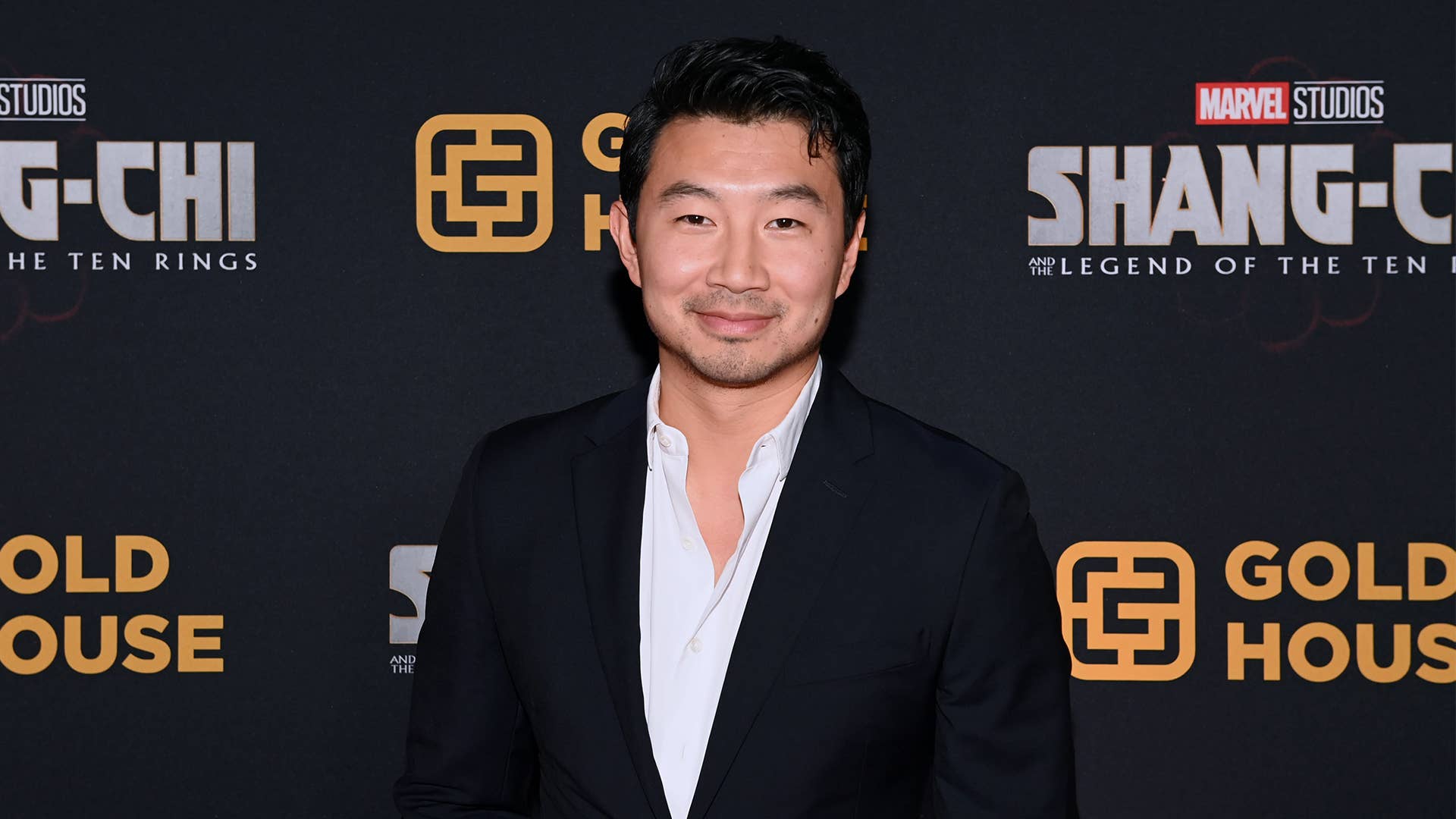 Simu Liu on the red carpet for Shang-Chi