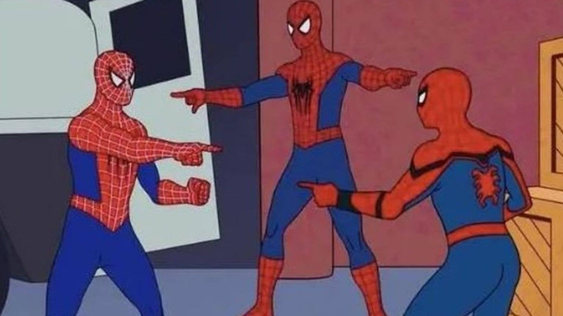 Tom Holland, Andrew Garfield, and Tobey Maguire Recreate Spider-Man  Pointing Meme | Complex