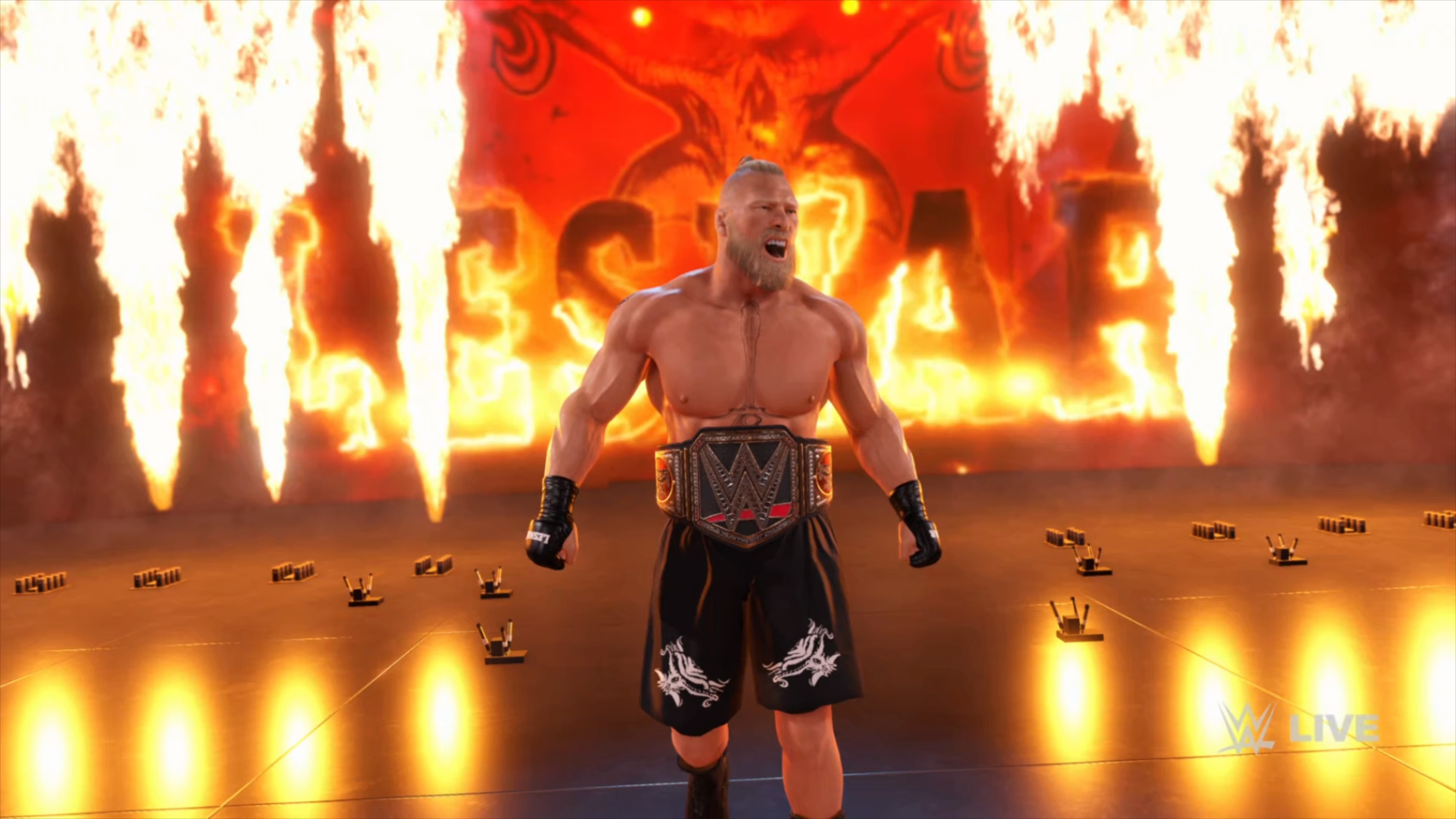 WWE 2K22 Brock Lesnar entrance