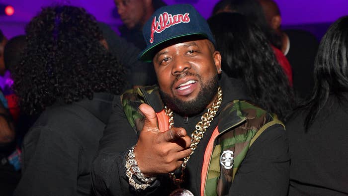 Big Boi is seen wearing an ATLiens hat.