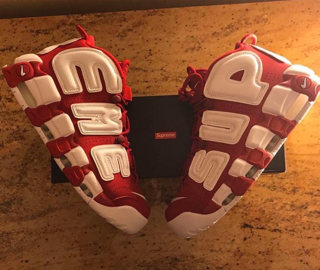 Air more store uptempo supreme red