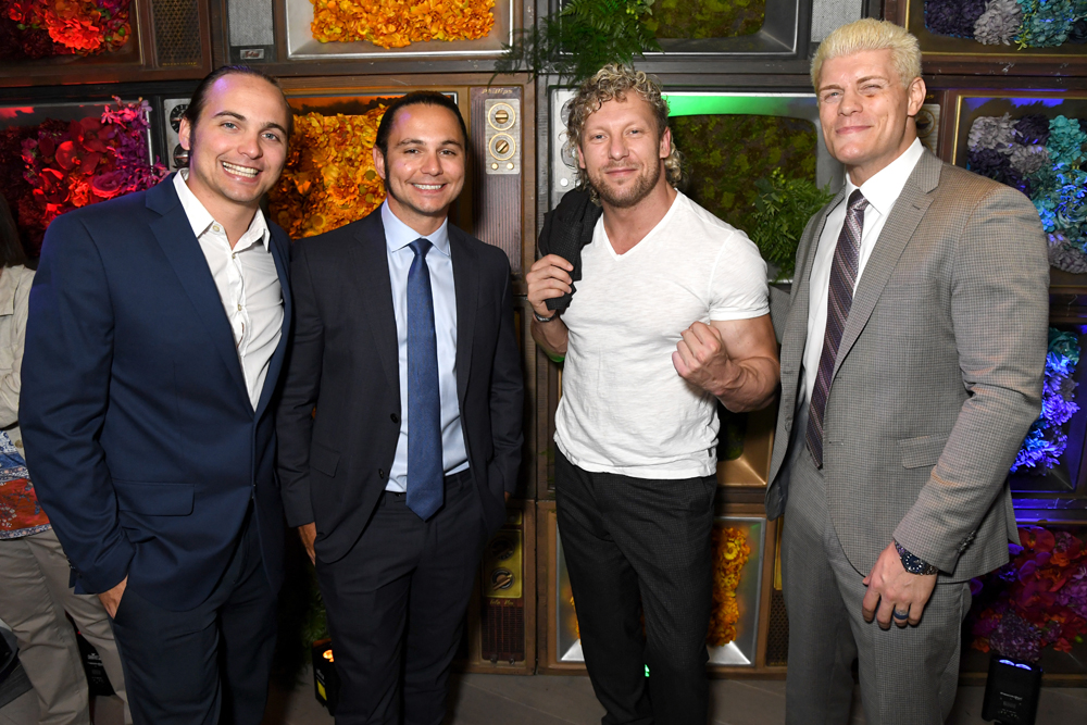 Nick Jackson, Matt Jackson, Kenny Omega and Cody Rhodes