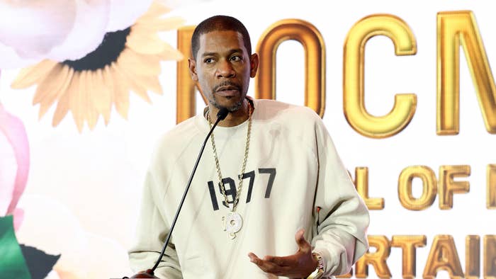 Gimel Androus Keaton, aka Young Guru, is seen during the DJ Khaled &quot;We The Best&quot; Press Conference