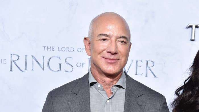 Jeff Bezos attends &#x27;The Lord of The Rings: The Rings of Power&#x27; premiere
