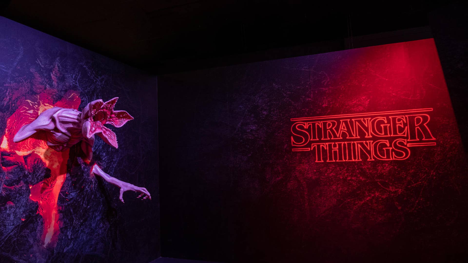 The pop-up store for Netflix's 'Stranger Things' day celebration.