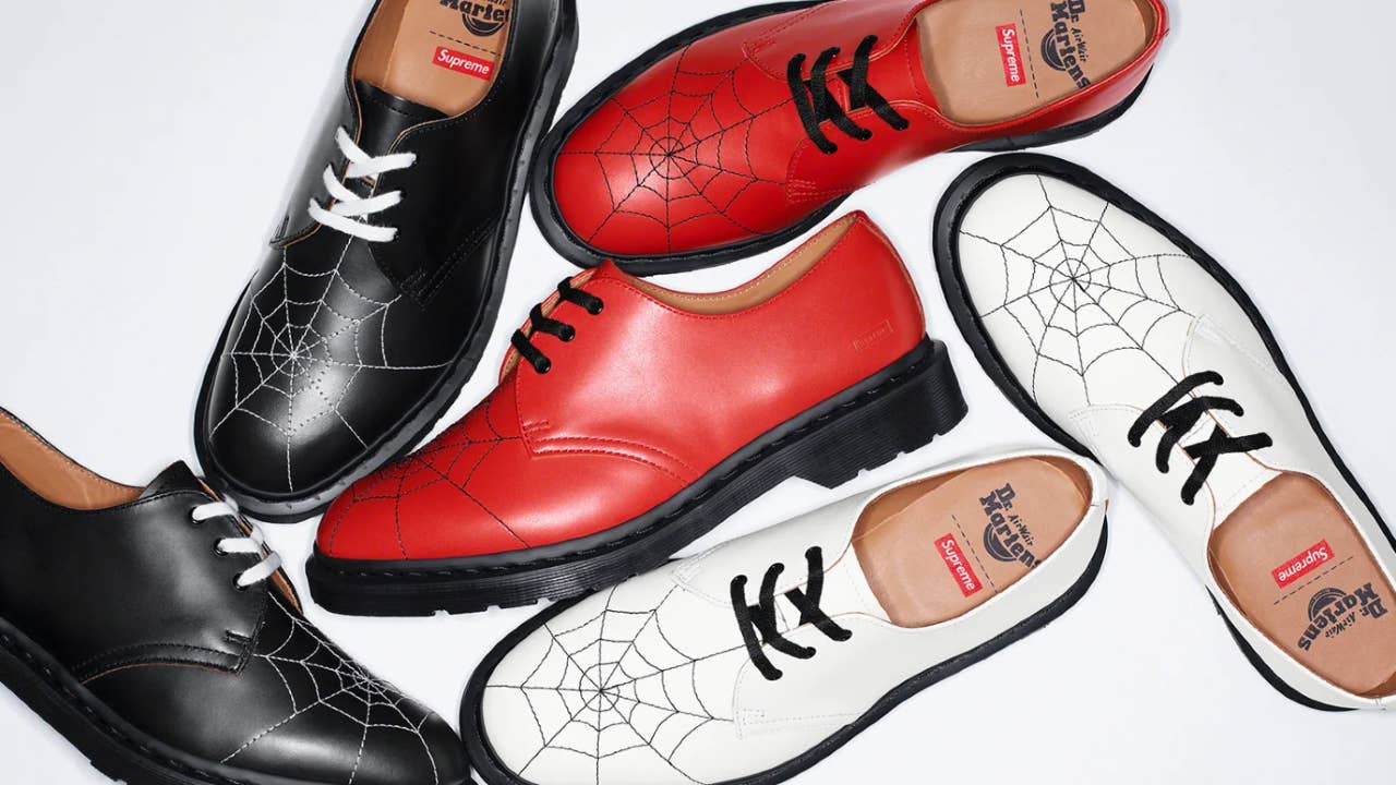A look at a new Supreme shoe collection is shown