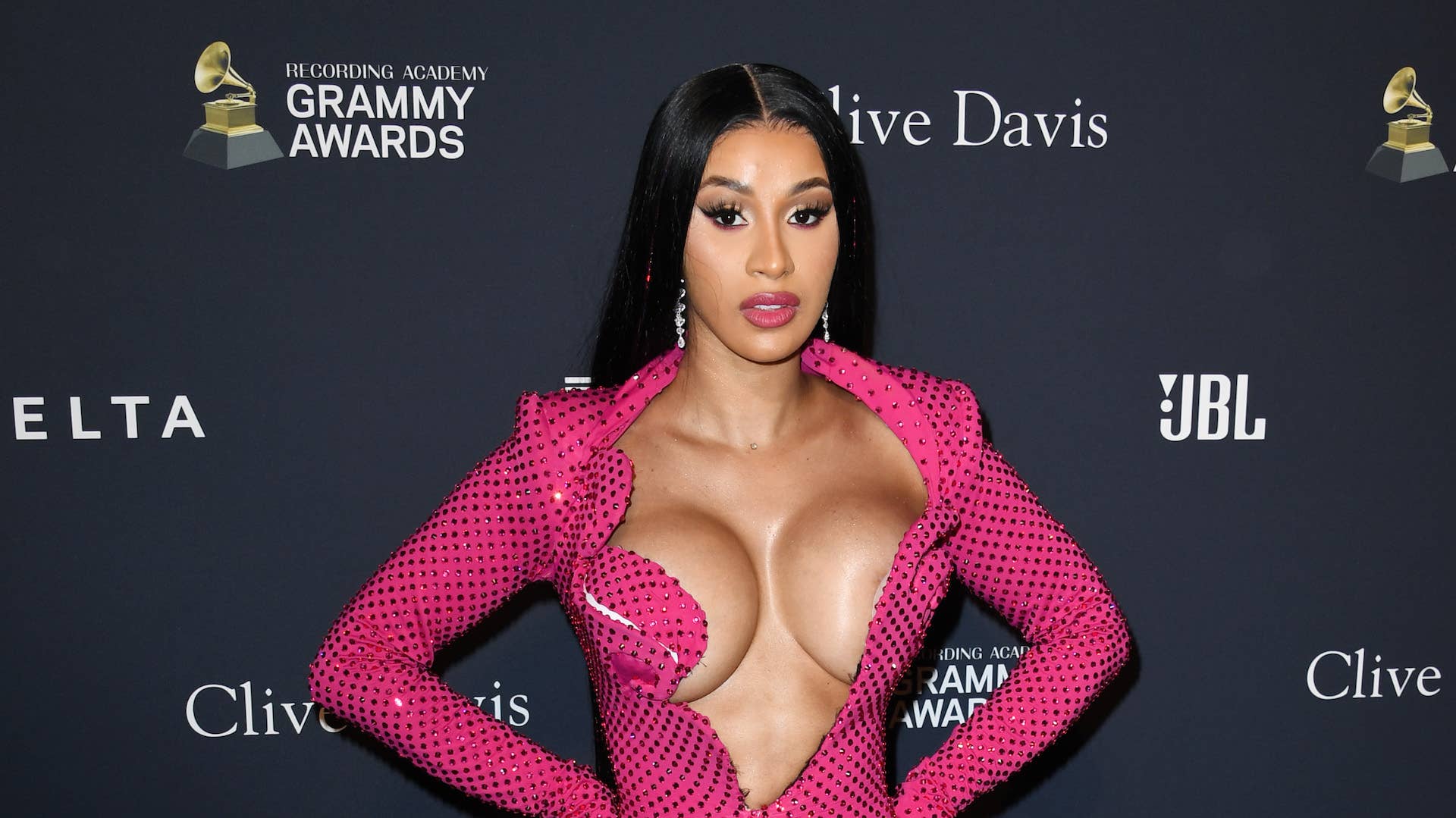 Cardi B arrives at the Pre GRAMMY Gala and GRAMMY Salute