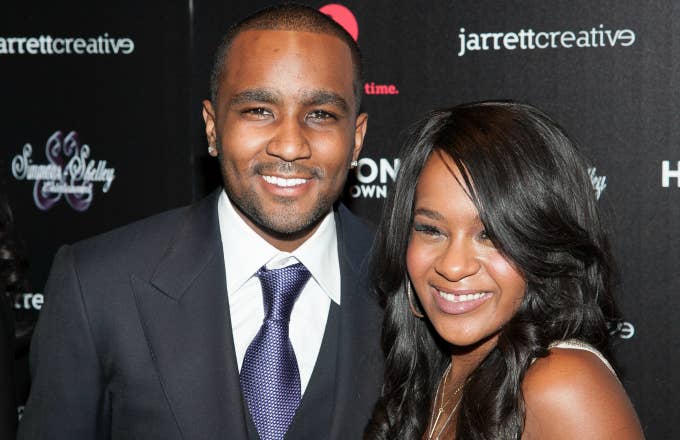 This is a photo of Bobby Kristina Brown and Nick Gordon.