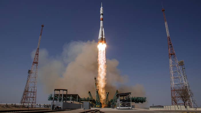 Photograph of NASA spacecraft launch