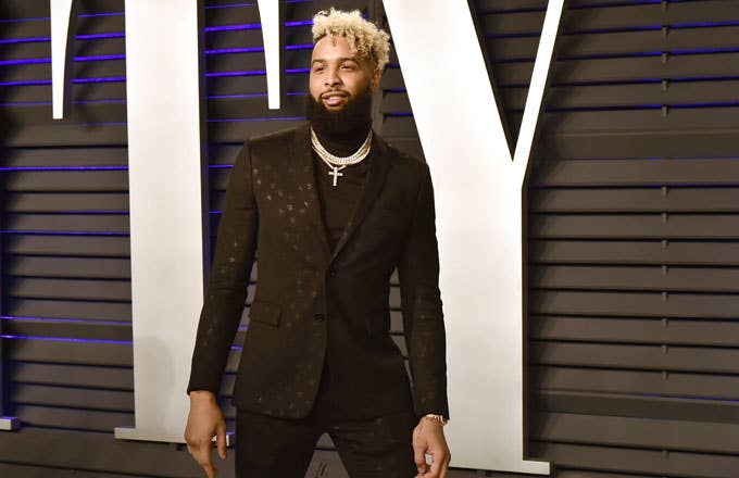 Odell Beckham at the Vanity Fair post Oscars party