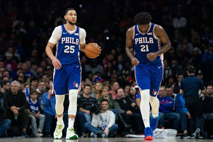 Ben Simmons Joel Embiid 2019 Philadelphia