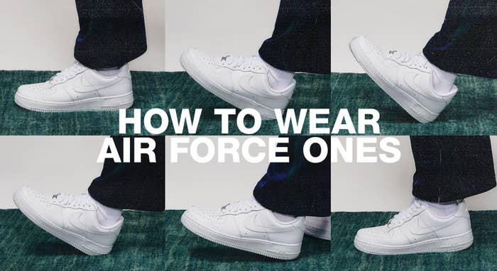 How to wear air force ones