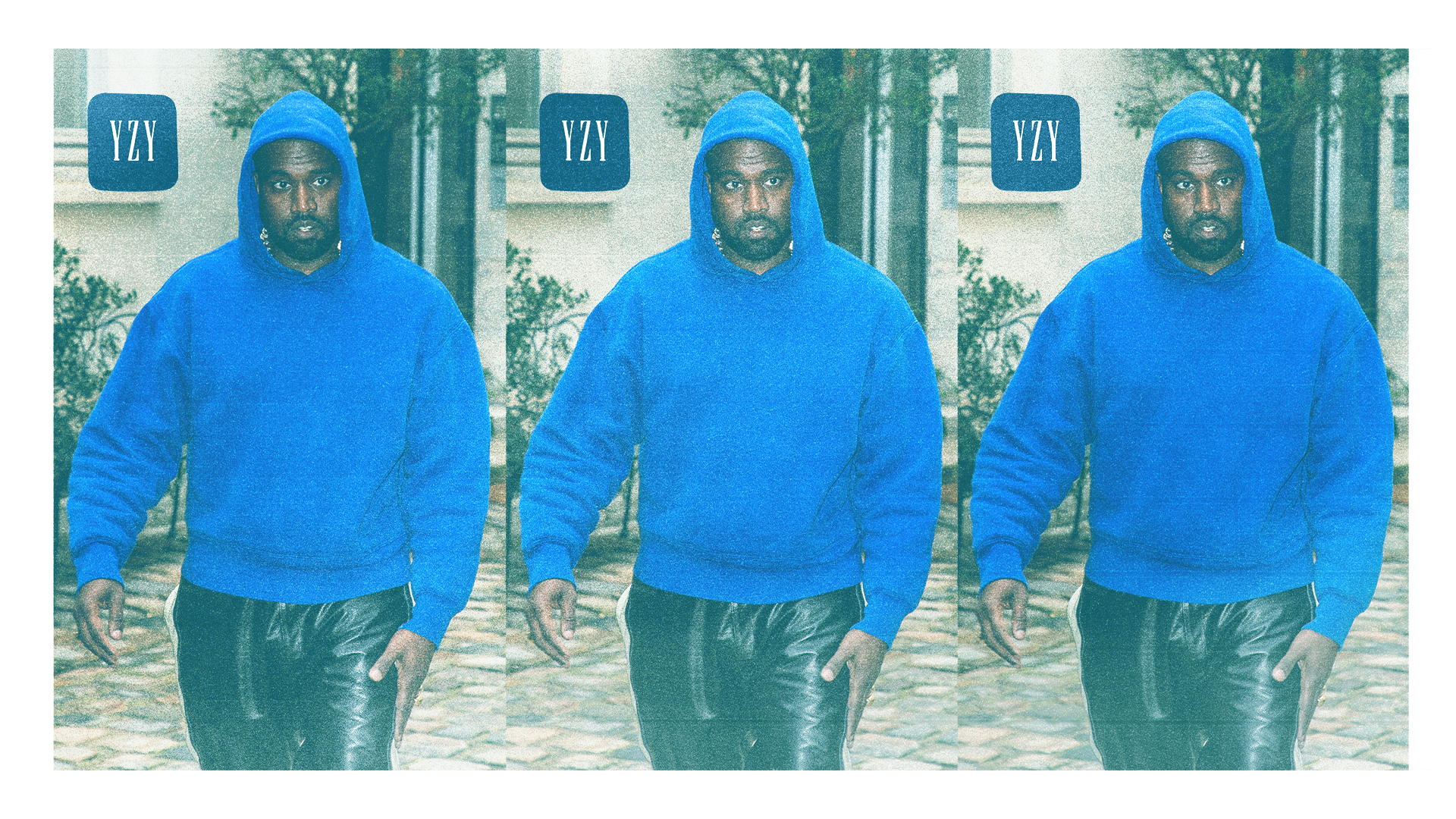 Kanye west best sale blue hoodie