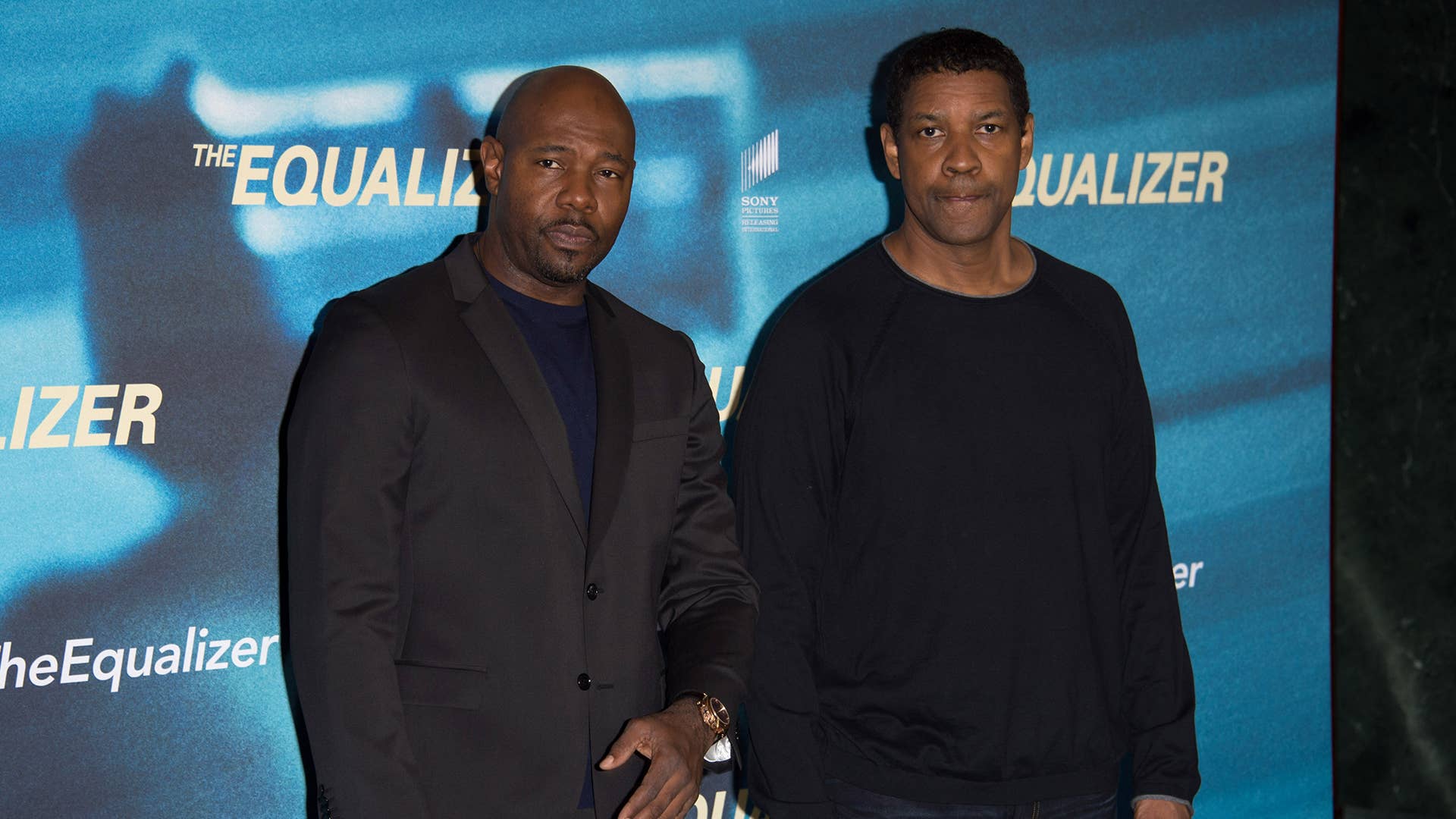 'The Equalizer' director Antoine Fuqua with his lead actor Denzel Washington