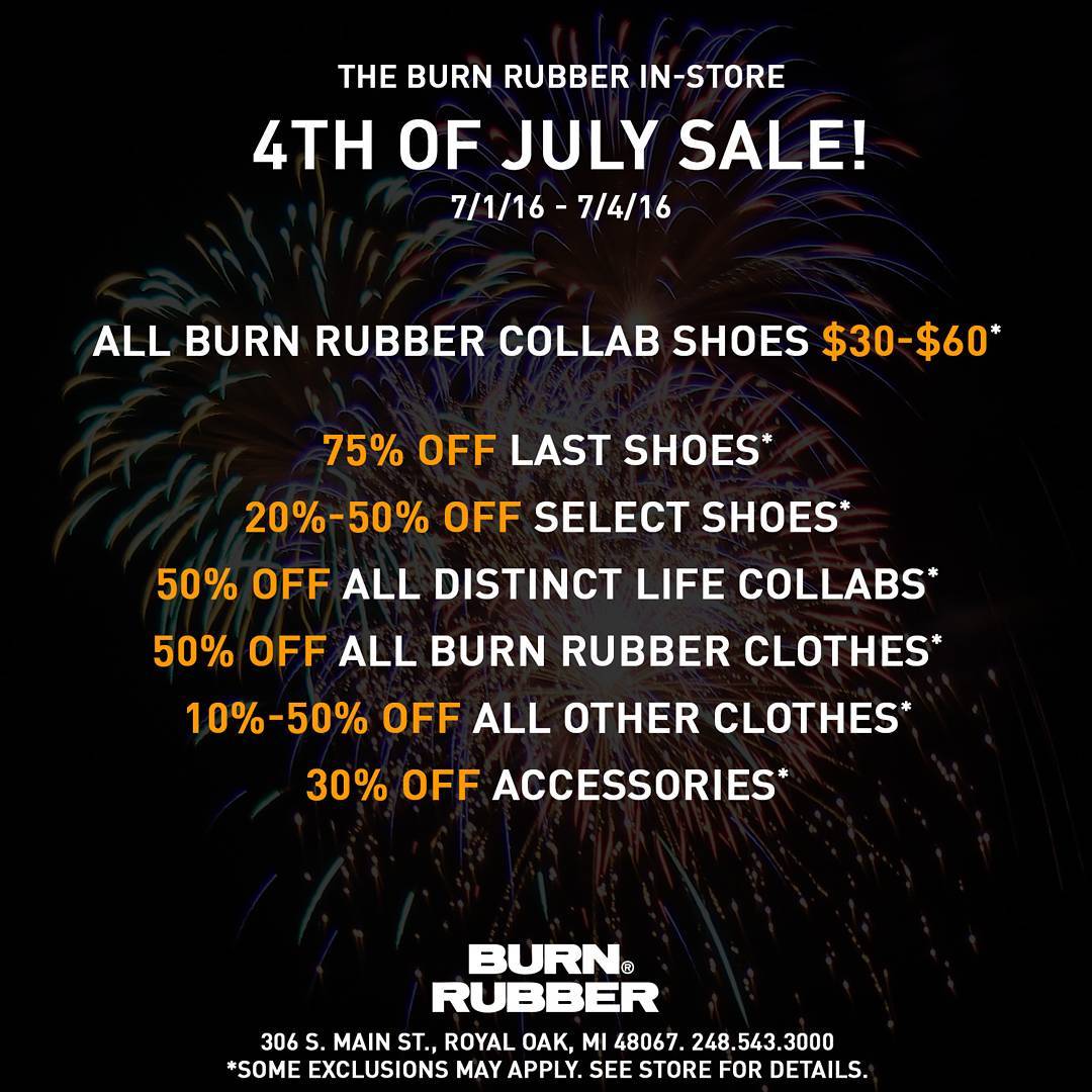 Burn Rubber Sale