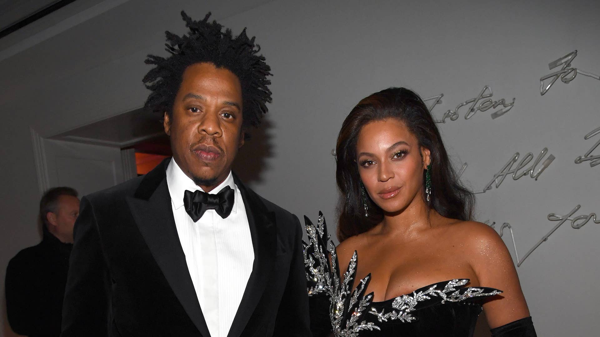 Jay Z and Beyoncé Knowles Carter attend Sean Combs 50th Birthday Bash