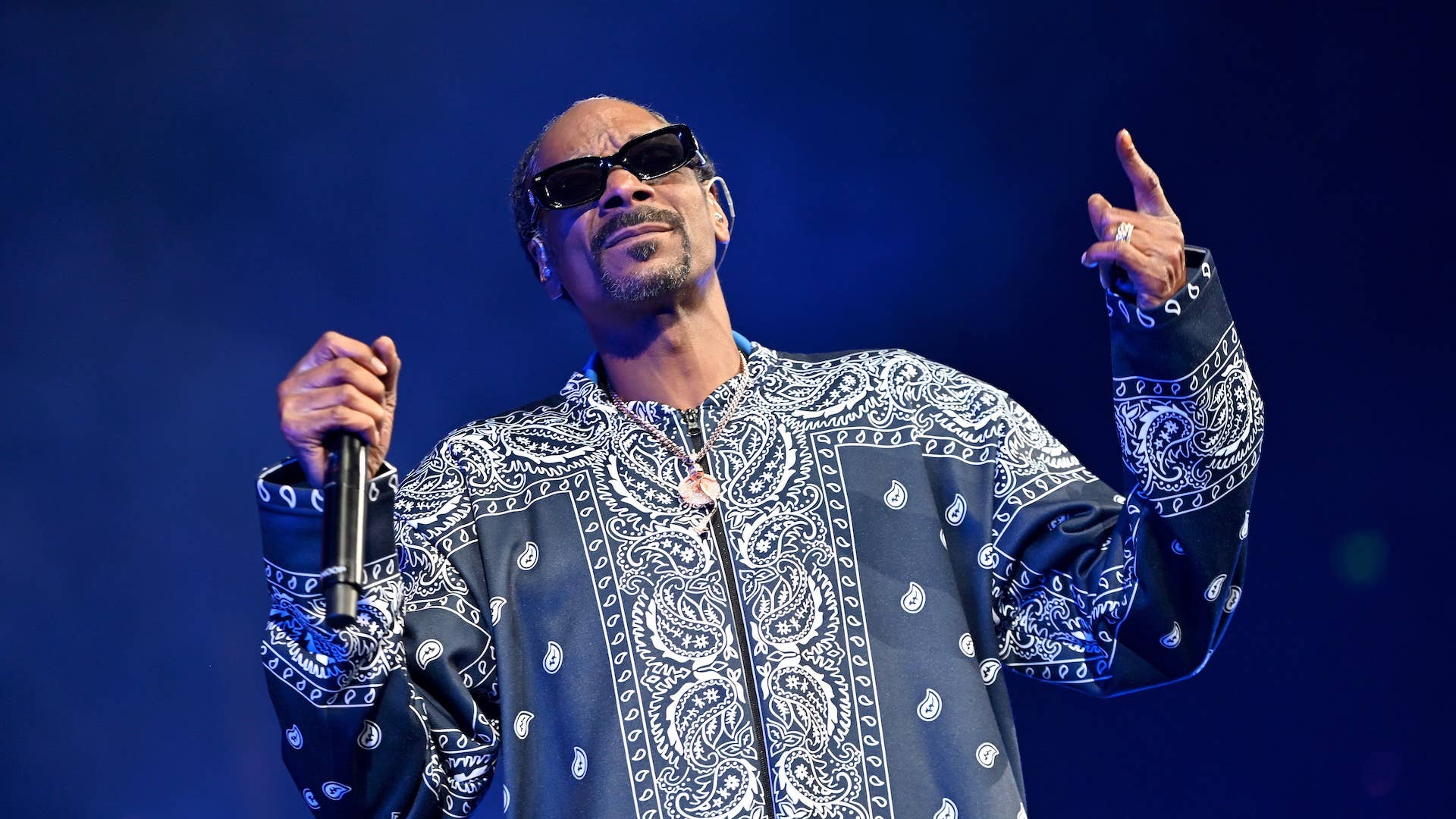 Snoop Dogg of hip-hop supergroup Mt. Westmore performs at Rupp Arena