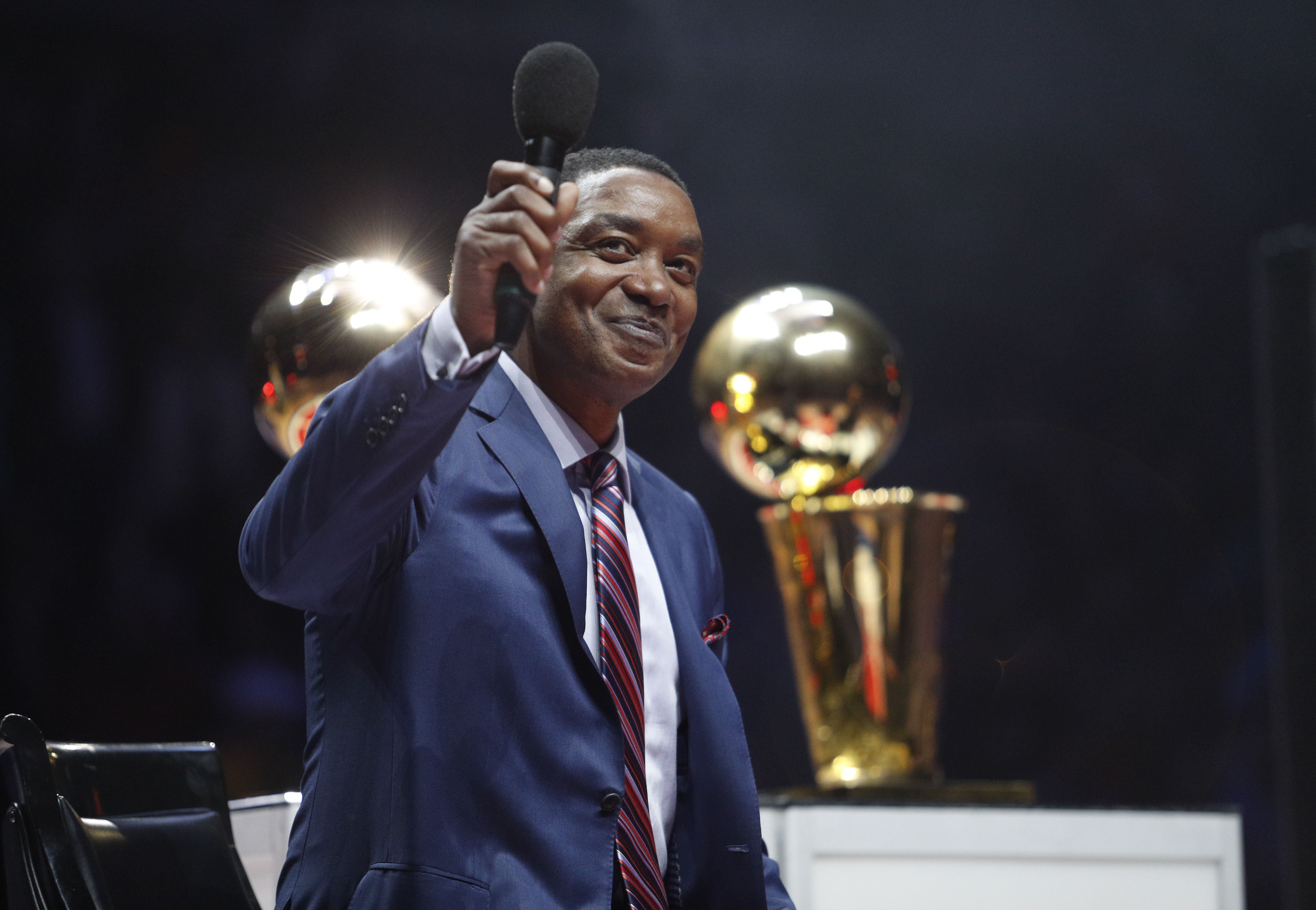 Isiah Thomas Pistons Lakers 2017 Auburn Hills