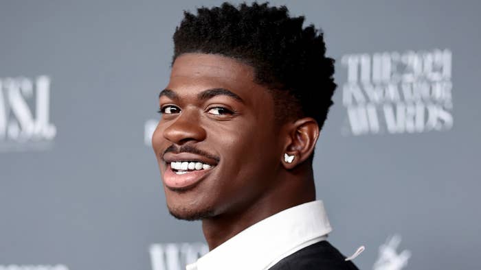 Lil Nas X walks the red carpet.