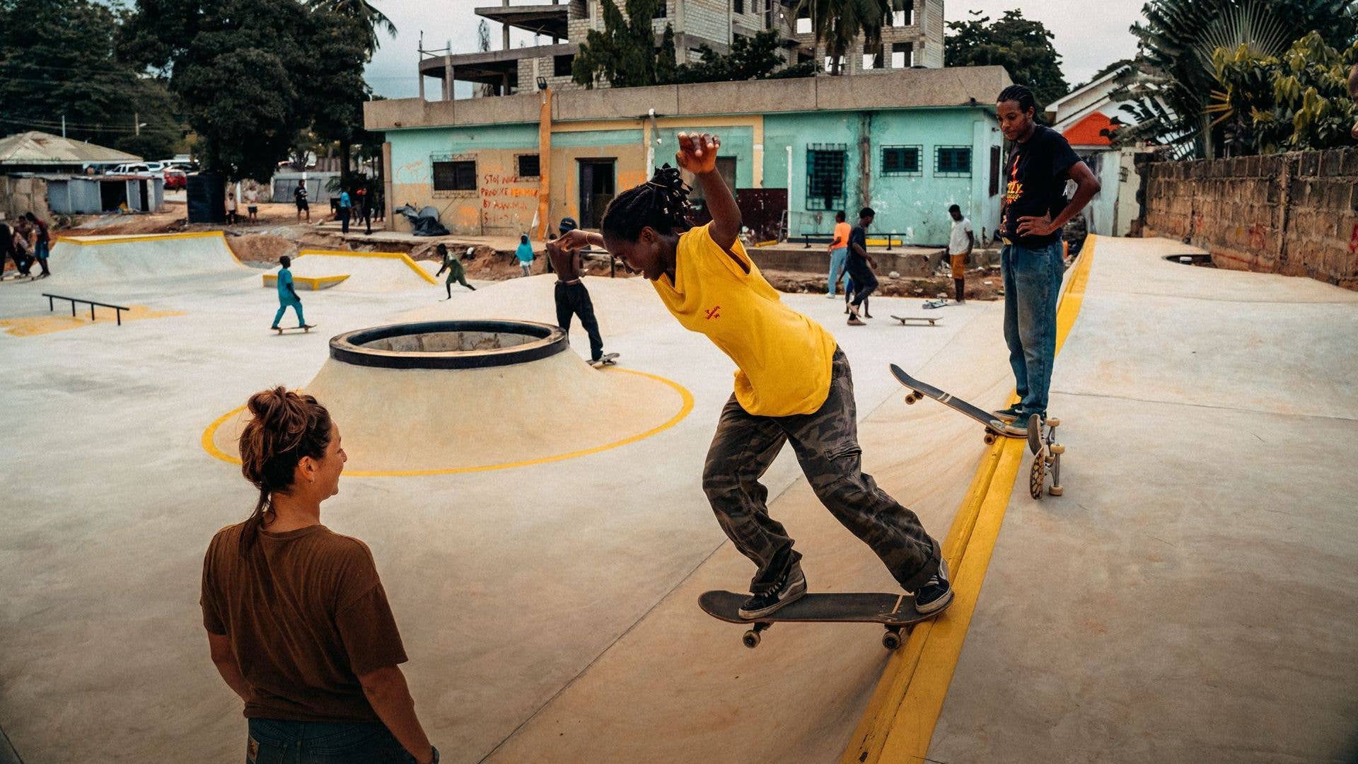 Off-White and Daily Paper Open First Skatepark in Ghana and Pay