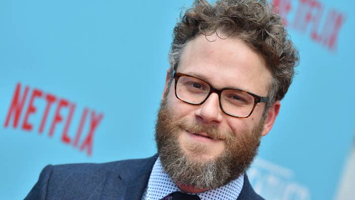 Seth Rogen arrives at the premiere of Netflix&#x27;s &#x27;Like Father.&#x27;