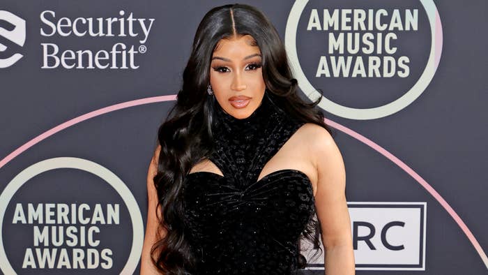 Host Cardi B attends the 2021 American Music Awards
