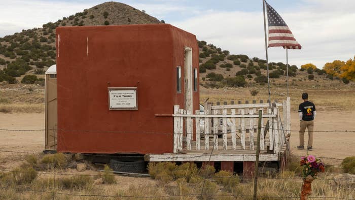 Set of the Alec Baldwin 'Rust' shooting