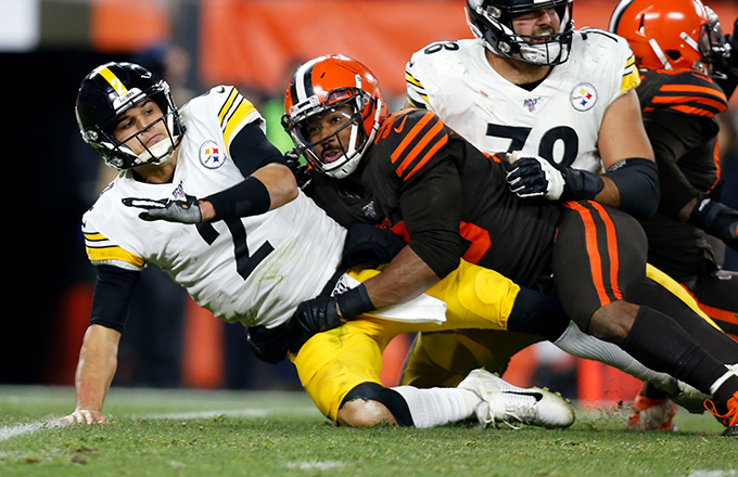 N.F.L. Fines Mason Rudolph $50,000 for Role in Brawl With Browns