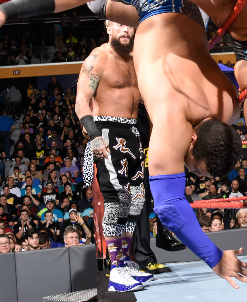 Enzo Amore Wearing the Kobe Air Jordan 9