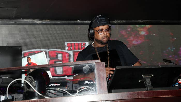 DJ KAy Slay is pictured performing at an event