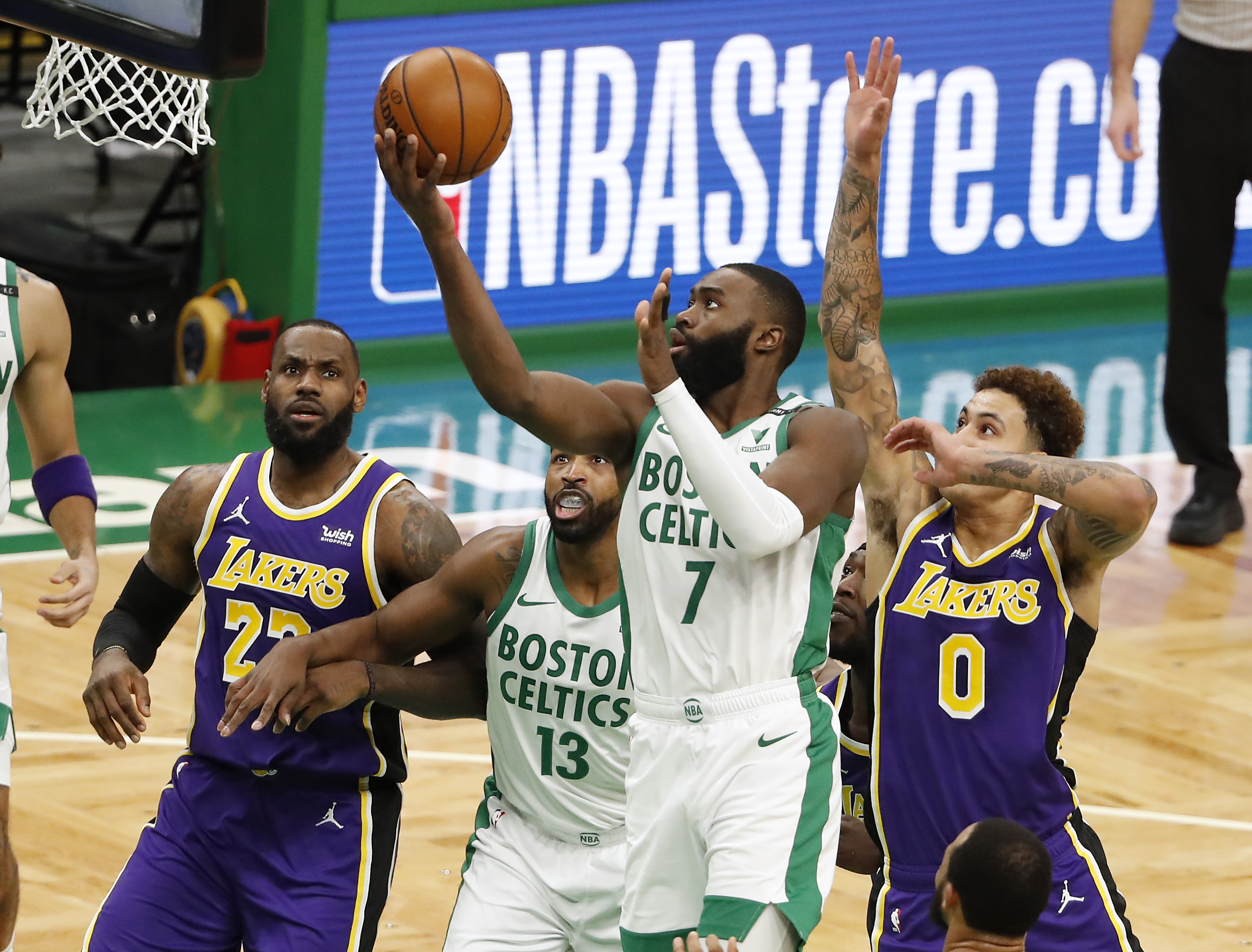 Jaylen Brown Lakers Celtics Boston 2021