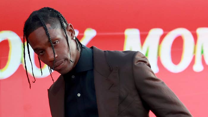 Travis Scott attends the premiere of Netflix's "Travis Scott: Look Mom I Can Fly."