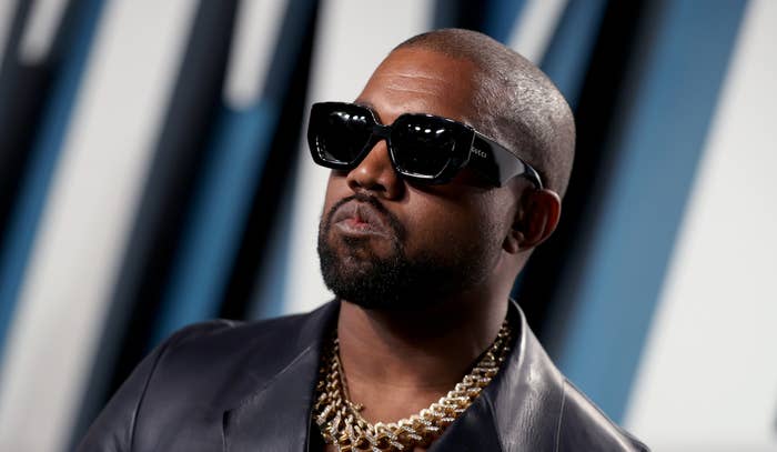 Kanye West at Vanity Fair party