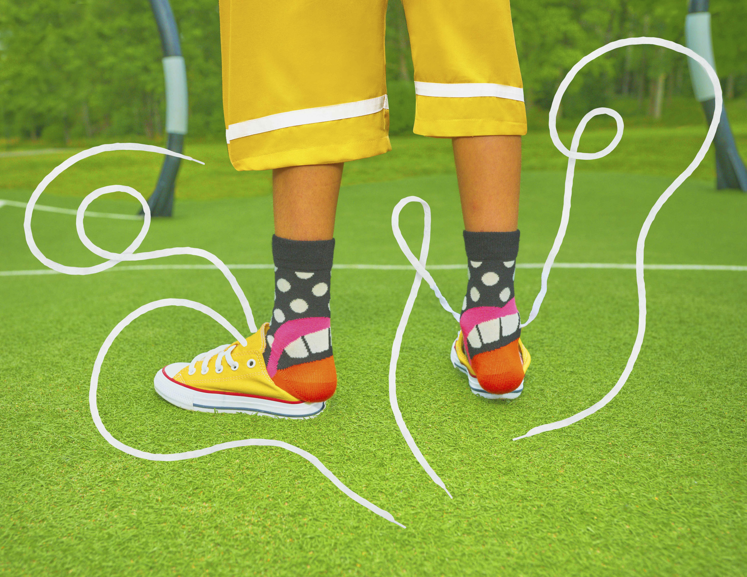 Happy Socks Yellow Ankles