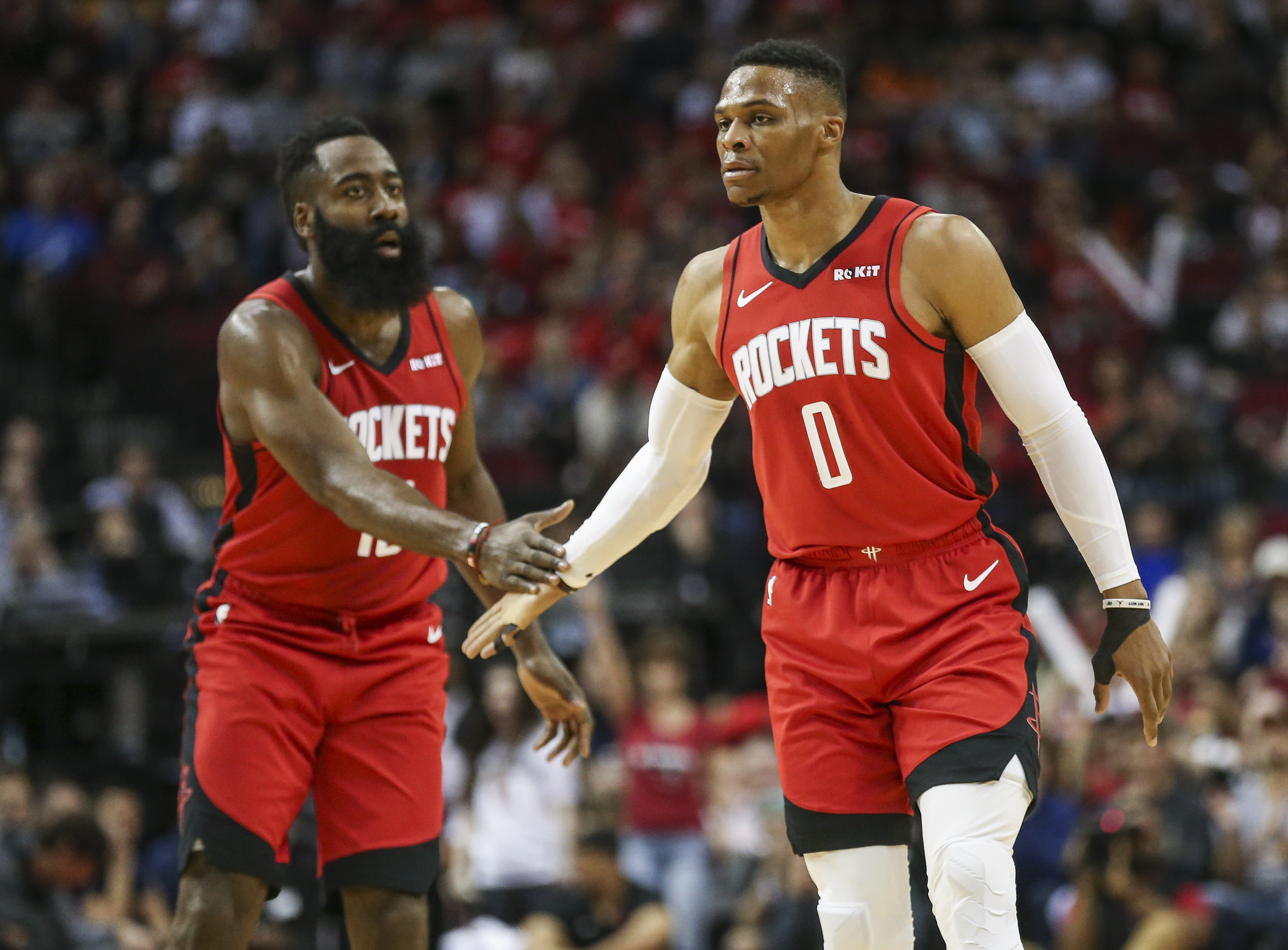 James Harden Russell Westbrook Rockets Mavs Nov 2019