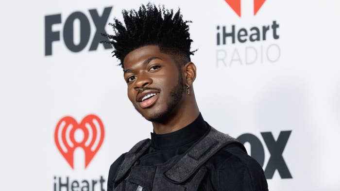 Lil Nas X at the 2022 iHeartRadio Music Awards press room