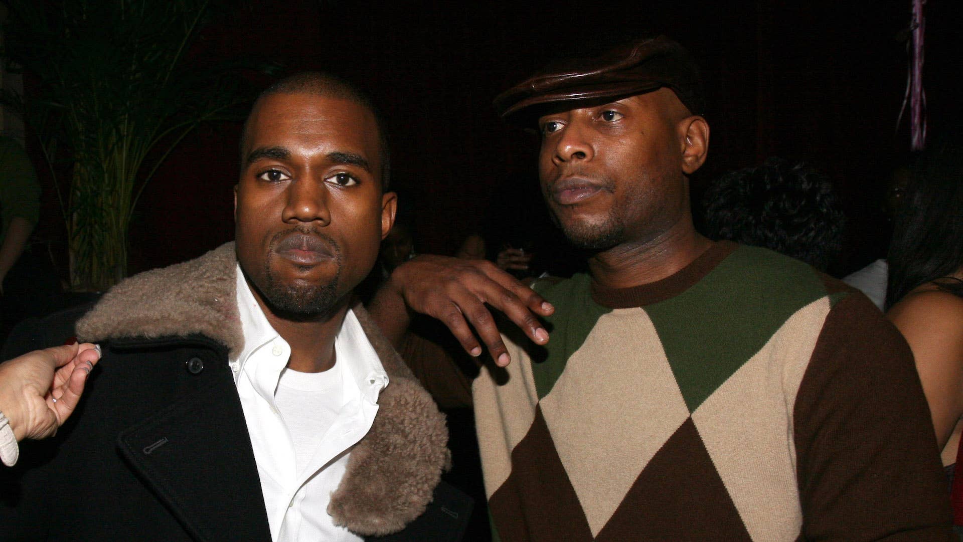Talib and Kanye at John Legend's Birthday Party